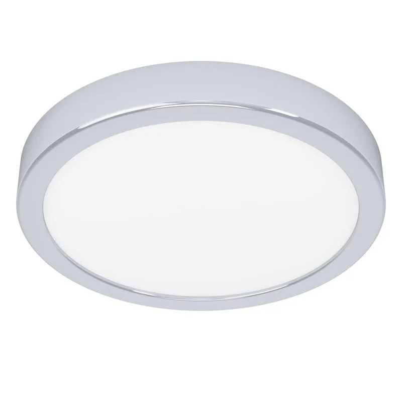 Utanpåliggande lampa Fueva Rund, Krom