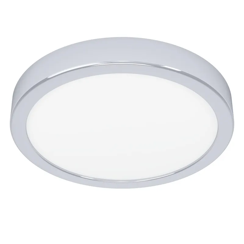 Utanpåliggande lampa Fueva Rund, Krom