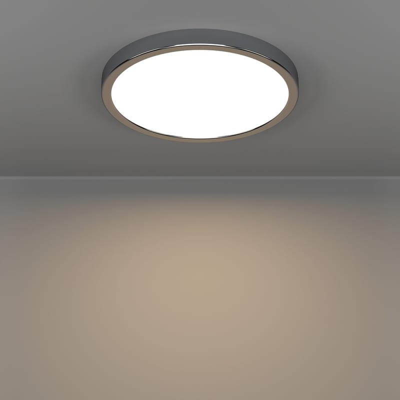 Utanpåliggande lampa Fueva Rund - Krom - Belysning & el - Inomhusbelysning & lampor - Sovrumslampa - Taklampa sovrum