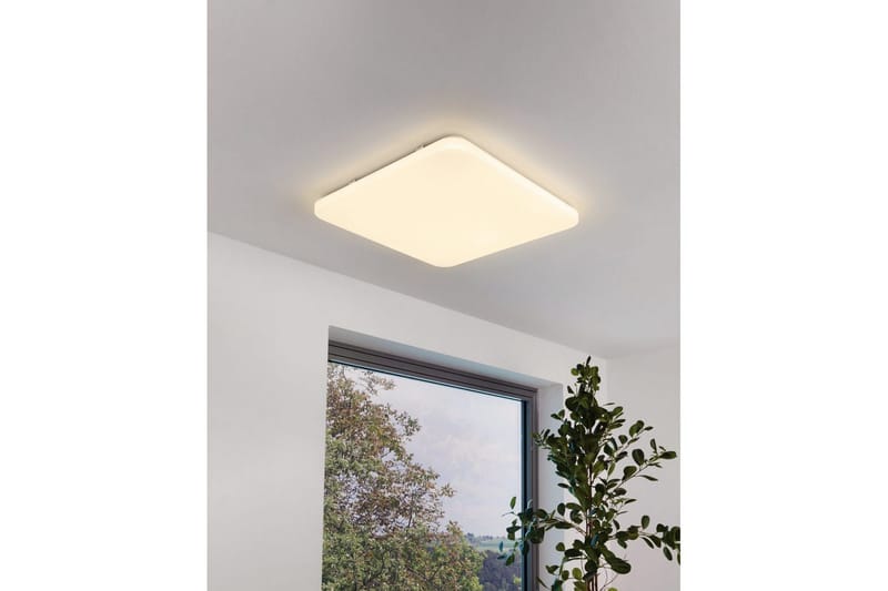 Vägg-/Taklampa Eglo Frania Kvadrat 530x530 mm - Vit - Belysning & el - Inomhusbelysning & lampor - Sovrumslampa - Taklampa sovrum
