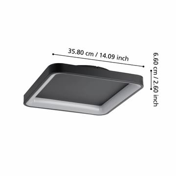 Vägg-/Taklampa Loretello - 35 cm - Belysning & el - Inomhusbelysning & lampor - Sovrumslampa - Taklampa sovrum
