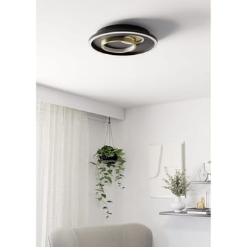 Vägg-/Taklampa Tiriolo - Svart/Guld - Belysning & el - Inomhusbelysning & lampor - Sovrumslampa - Taklampa sovrum