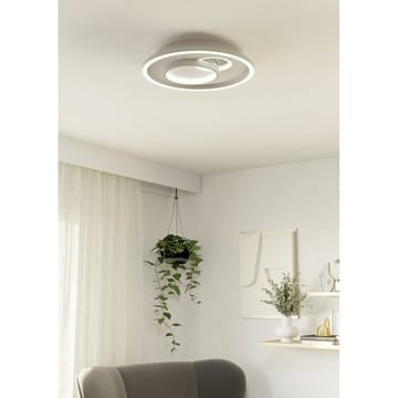 Vägg-/Taklampa Tiriolo - Vit/Silver - Belysning & el - Inomhusbelysning & lampor - Sovrumslampa - Taklampa sovrum