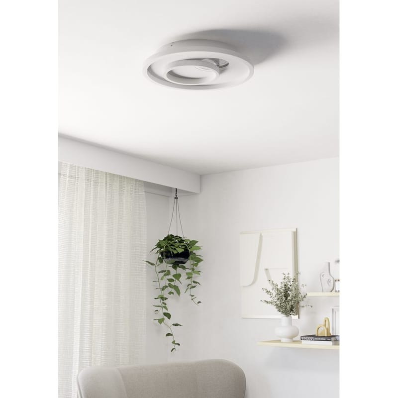 Vägg-/Taklampa Tiriolo - Vit/Silver - Belysning & el - Inomhusbelysning & lampor - Sovrumslampa - Taklampa sovrum