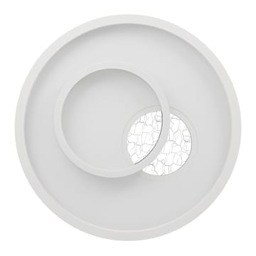 Vägg-/Taklampa Tiriolo - Vit/Silver - Belysning & el - Inomhusbelysning & lampor - Sovrumslampa - Taklampa sovrum