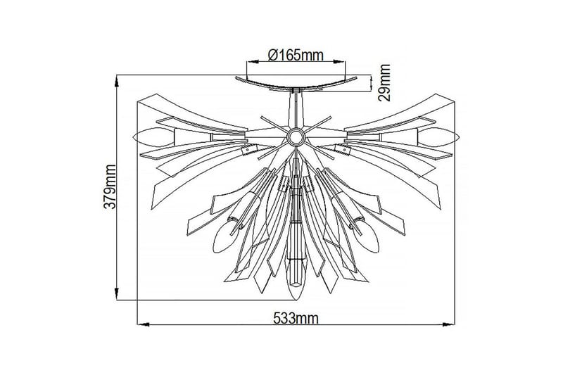 Vida Hinkley Taklampa - GOLD - Belysning & el - Inomhusbelysning & lampor - Sovrumslampa - Taklampa sovrum