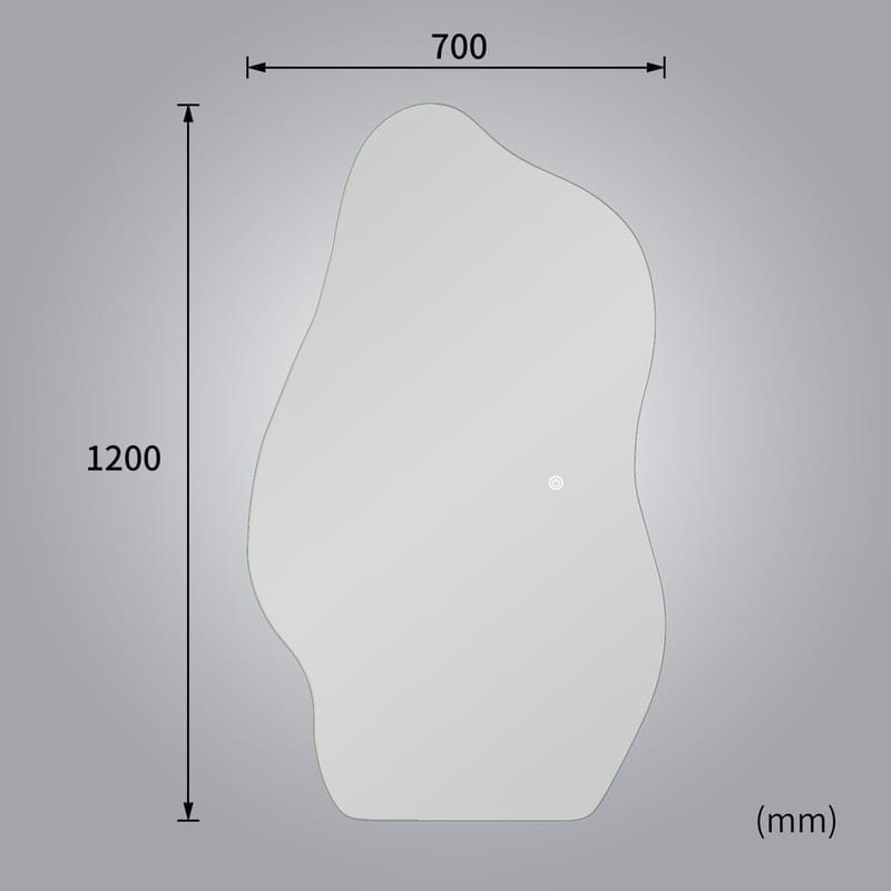 Stor spegel 120x70 cm | LED-belysning med dimmer | Bianca - Belysning & el - Inomhusbelysning & lampor - Möbelbelysning & integrerad belysning
