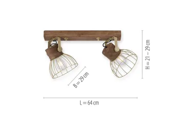 Alami Just Light Vägg/taklampa - Brass - Belysning & el - Inomhusbelysning & lampor - Taklampa & takbelysning - Pendellampor & hänglampor