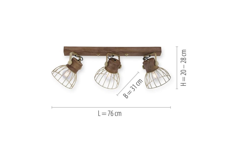 Alami Just Light Vägg/taklampa - Brass - Belysning & el - Inomhusbelysning & lampor - Taklampa & takbelysning - Pendellampor & hänglampor