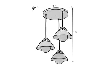 Almitara Pendellampa Rund - Svart - Belysning & el - Inomhusbelysning & lampor - Taklampa & takbelysning - Pendellampor & hänglampor