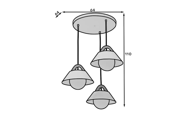 Almitara Pendellampa Rund - Svart - Belysning & el - Inomhusbelysning & lampor - Taklampa & takbelysning - Pendellampor & hänglampor