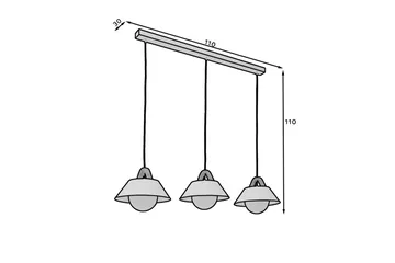Almitara Pendellampa Rund - Svart - Belysning & el - Inomhusbelysning & lampor - Taklampa & takbelysning - Pendellampor & hänglampor