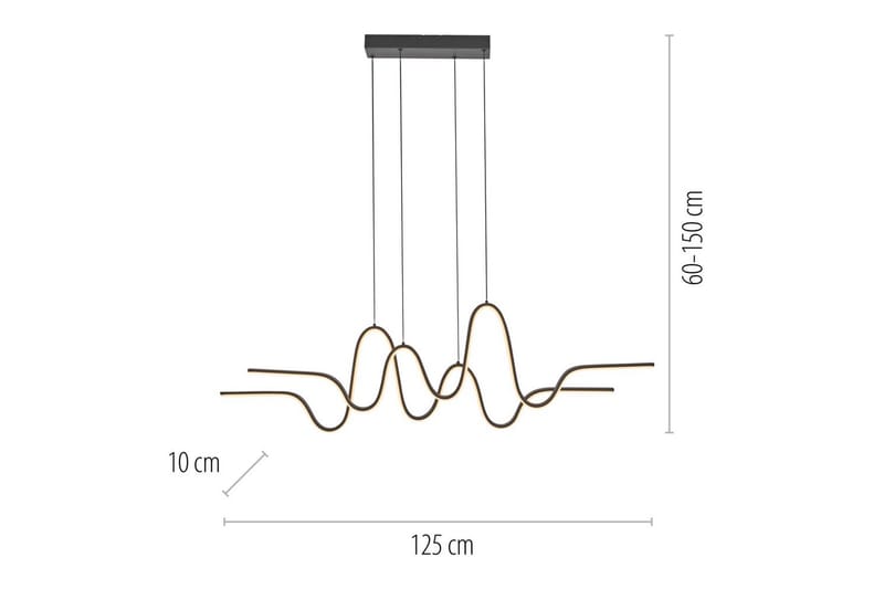 Altitude Paul Neuhaus Taklampa - Black - Belysning & el - Inomhusbelysning & lampor - Taklampa & takbelysning - Pendellampor & hänglampor