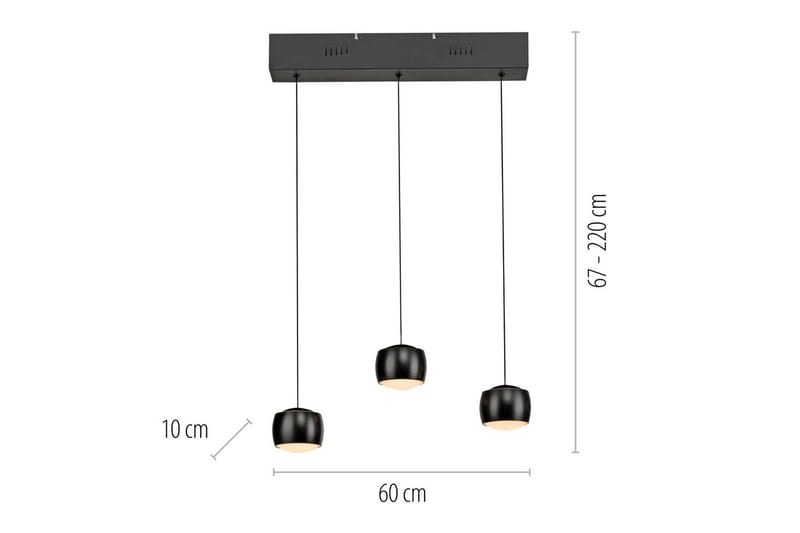 Ballini Just Light Taklampa - Black - Belysning & el - Inomhusbelysning & lampor - Taklampa & takbelysning - Pendellampor & hänglampor