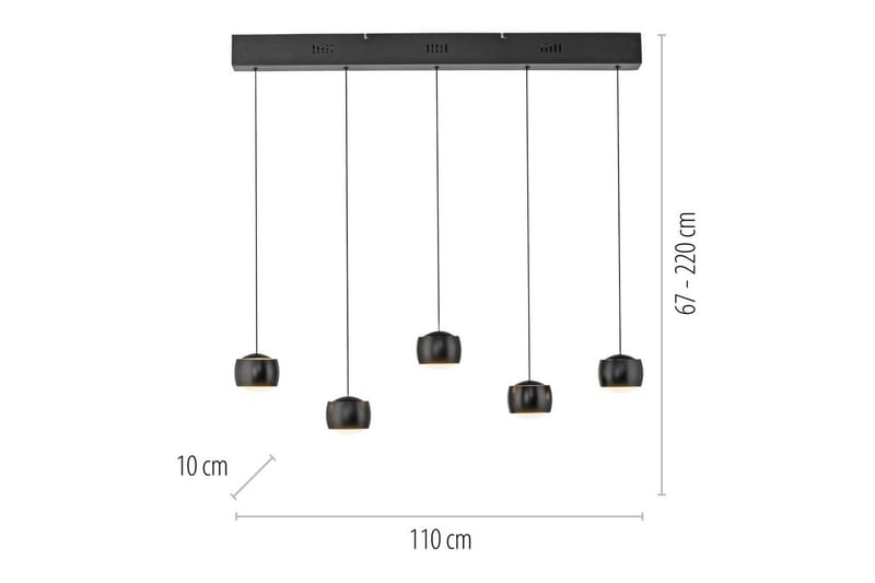 Ballini Just Light Taklampa - Black - Belysning & el - Inomhusbelysning & lampor - Taklampa & takbelysning - Pendellampor & hänglampor