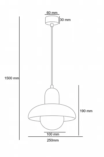Beylin Pendellampa - Svart Ek Vit - Belysning & el - Inomhusbelysning & lampor - Taklampa & takbelysning - Kristallkrona & takkrona