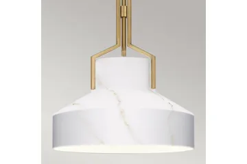 Brecken Quoizel Taklampa - Brass||White - Belysning & el - Inomhusbelysning & lampor - Taklampa & takbelysning - Pendellampor & hänglampor