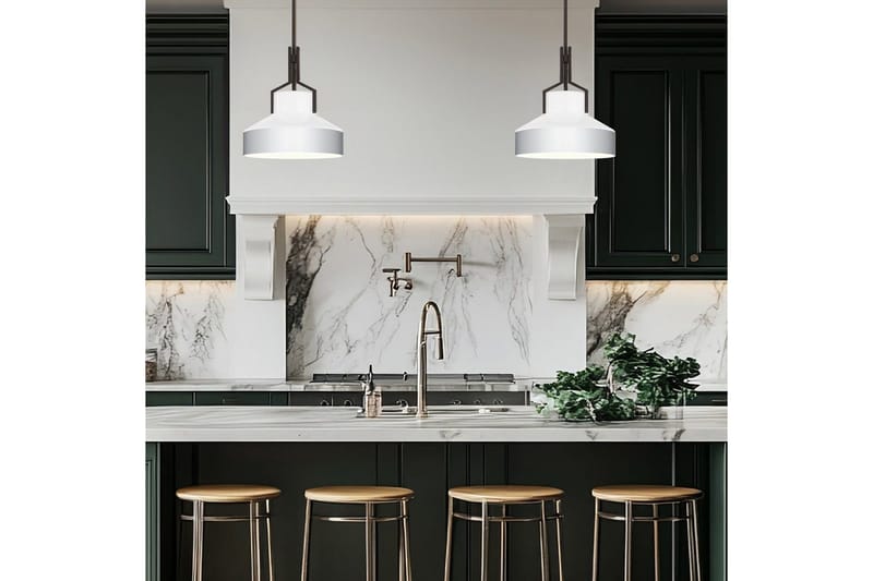 Brecken Quoizel Taklampa - Bronze||White - Belysning & el - Inomhusbelysning & lampor - Taklampa & takbelysning - Pendellampor & hänglampor