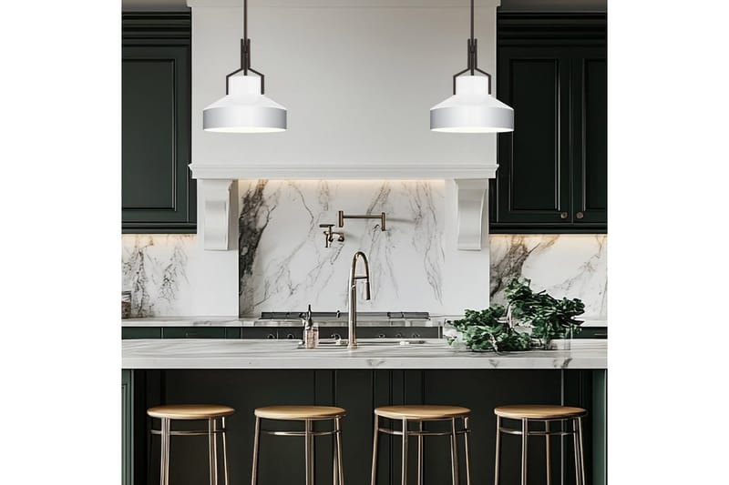 Brecken Quoizel Taklampa - Bronze||White - Belysning & el - Inomhusbelysning & lampor - Taklampa & takbelysning - Pendellampor & hänglampor