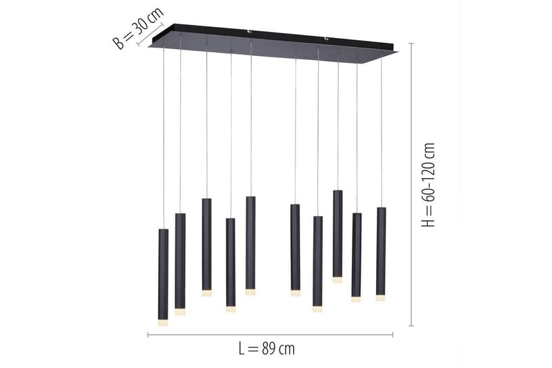 Bruno Just Light Taklampa - Black - Belysning & el - Inomhusbelysning & lampor - Taklampa & takbelysning - Pendellampor & hänglampor