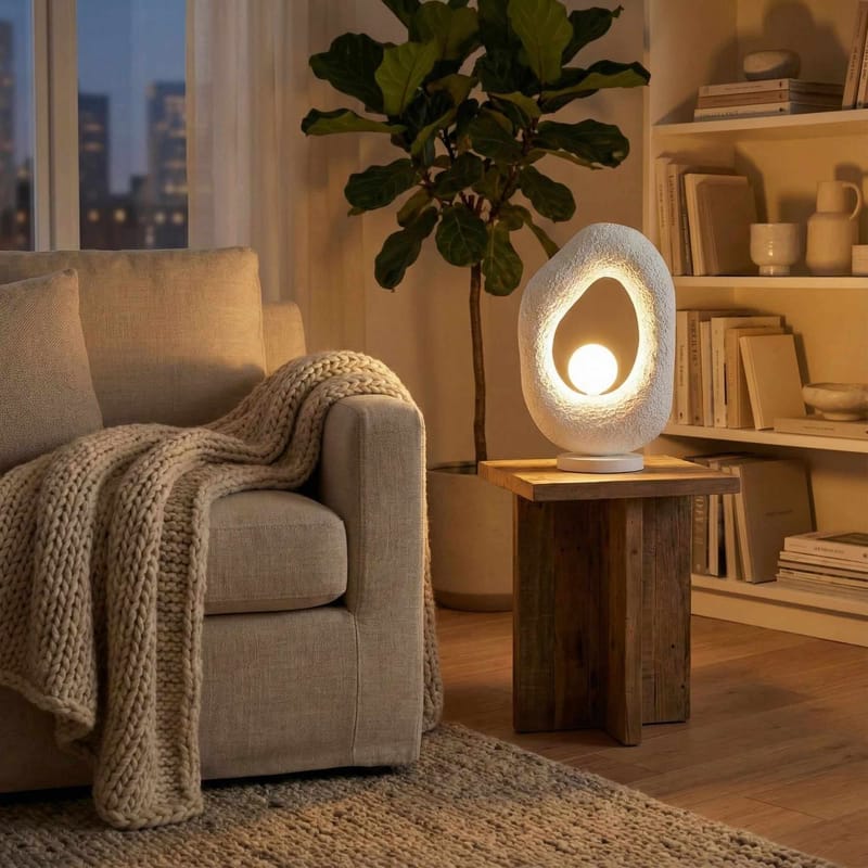 Corlinor Bordslampa - Vit - Belysning & el - Inomhusbelysning & lampor - Taklampa & takbelysning - Kristallkrona & takkrona