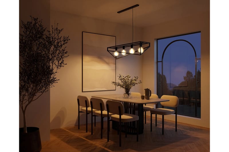 Eluvies Pendellampa Rund - Svart - Belysning & el - Inomhusbelysning & lampor - Taklampa & takbelysning - Pendellampor & hänglampor