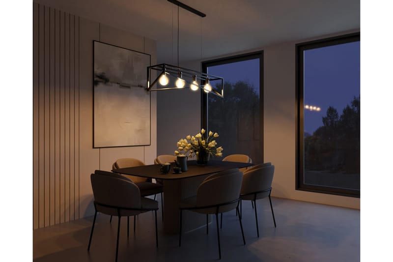 Eluvies Pendellampa Rund - Svart - Belysning & el - Inomhusbelysning & lampor - Taklampa & takbelysning - Pendellampor & hänglampor