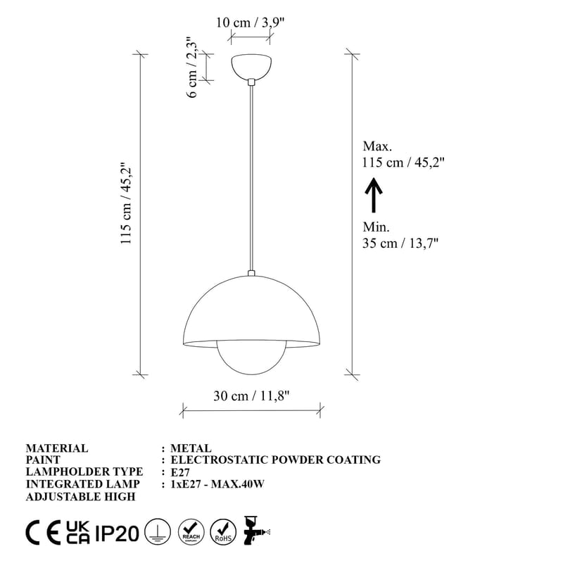 Eylul Pendellampa - Svart - Belysning & el - Inomhusbelysning & lampor - Taklampa & takbelysning - Kristallkrona & takkrona