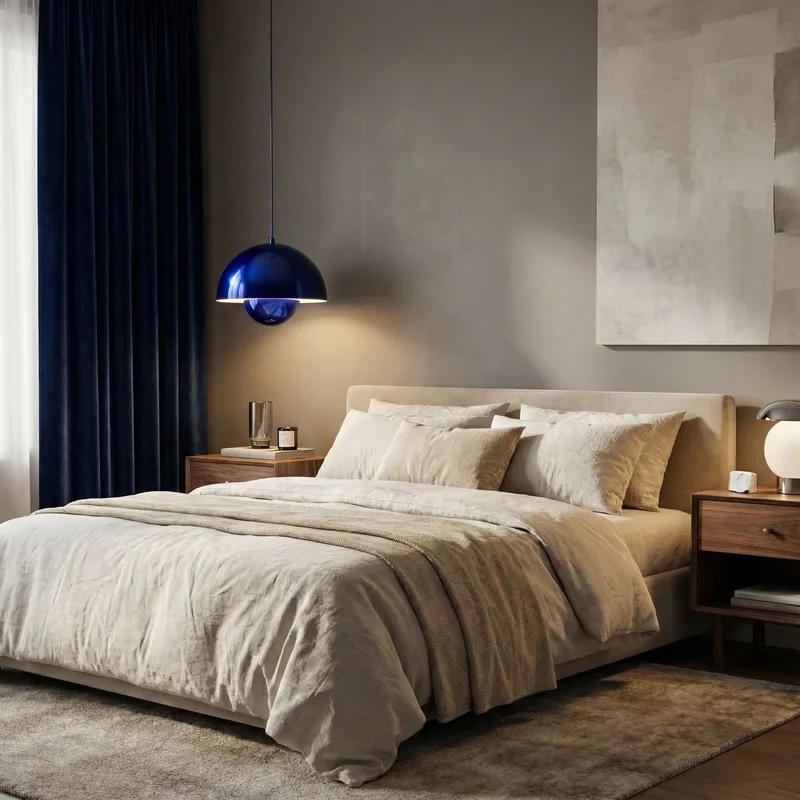 Eylul Pendellampa - Marinblå - Belysning & el - Inomhusbelysning & lampor - Taklampa & takbelysning - Kristallkrona & takkrona