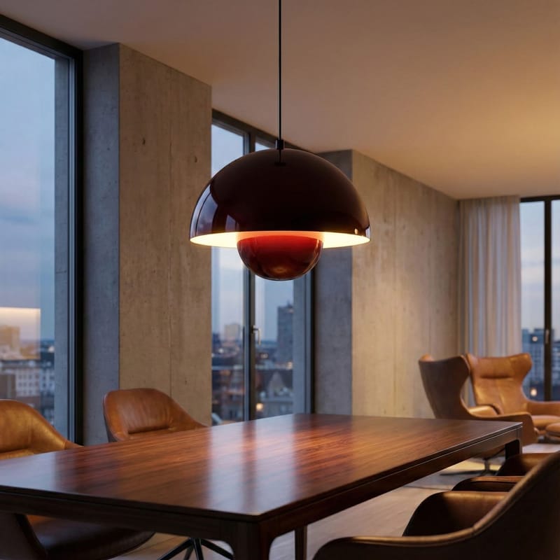 Eylul Pendellampa - Vinröd - Belysning & el - Inomhusbelysning & lampor - Taklampa & takbelysning - Kristallkrona & takkrona