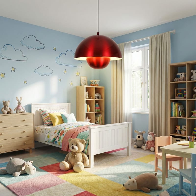 Eylul Pendellampa - Röd - Belysning & el - Inomhusbelysning & lampor - Taklampa & takbelysning - Kristallkrona & takkrona