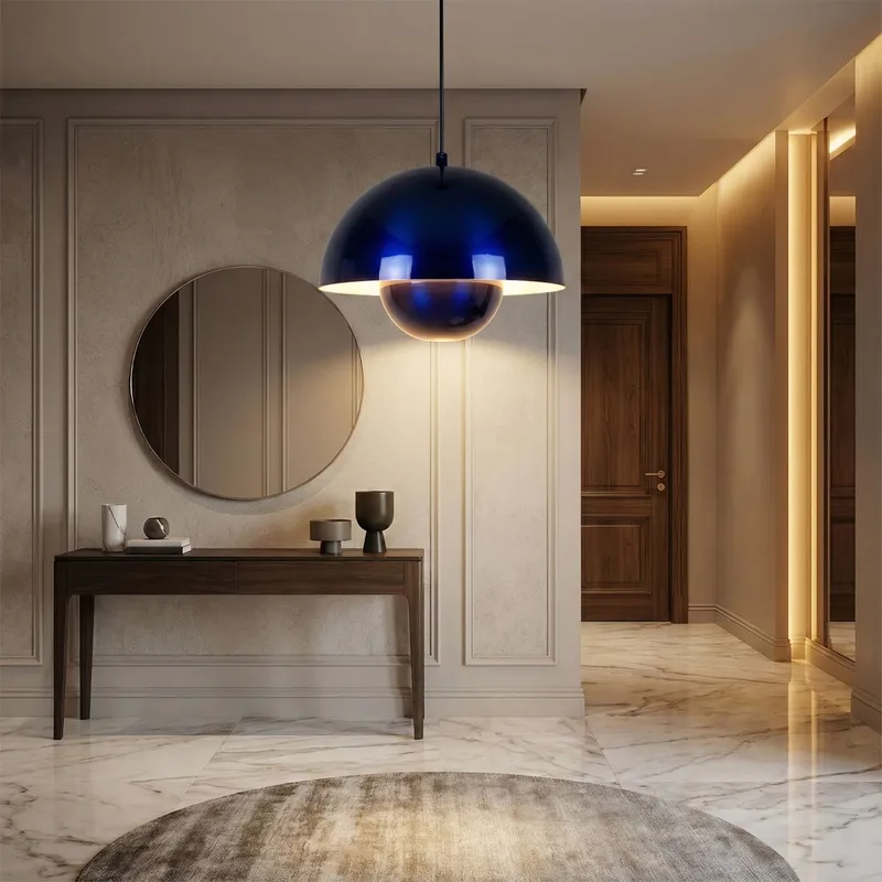 Eylul Pendellampa - Marinblå - Belysning & el - Inomhusbelysning & lampor - Taklampa & takbelysning - Kristallkrona & takkrona