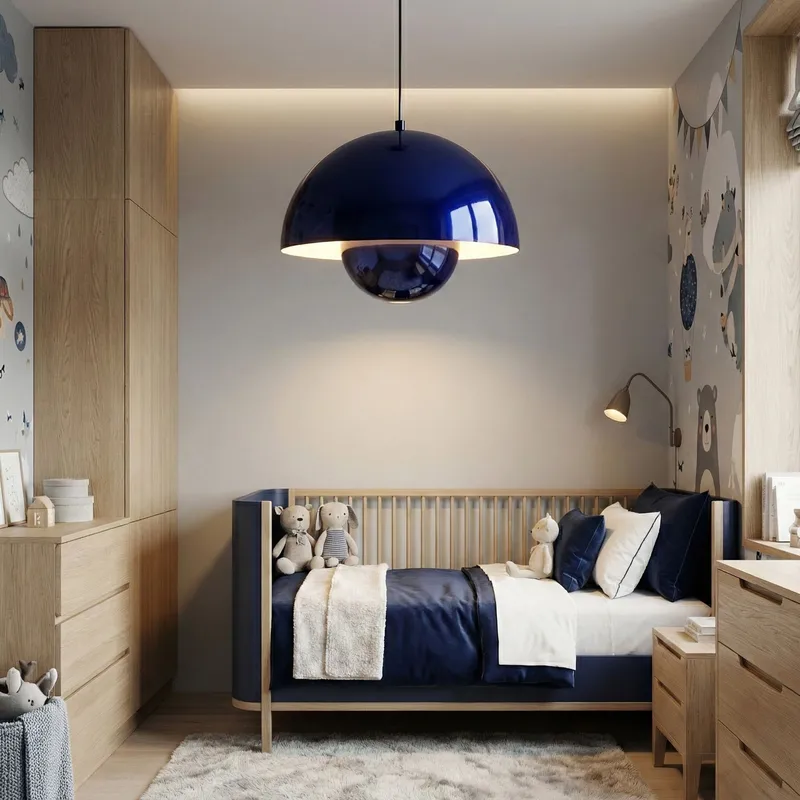 Eylul Pendellampa - Marinblå - Belysning & el - Inomhusbelysning & lampor - Taklampa & takbelysning - Kristallkrona & takkrona