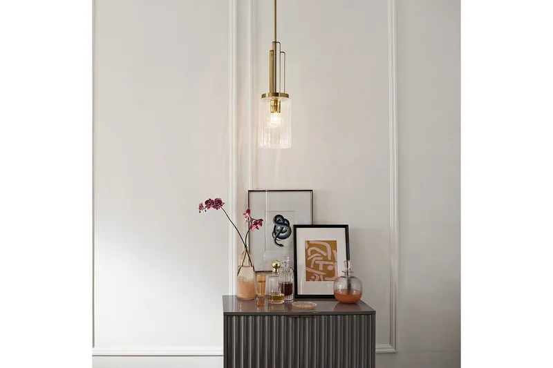 Hänglampa Kichler Kimrose Borstad naturlig mässing - Borstad naturlig mässing - Belysning & el - Inomhusbelysning & lampor - Taklampa & takbelysning - Pendellampor & hänglampor