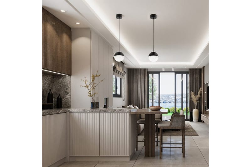 Hänglampa Kichler Moonlit Matt svart - Matt svart - Belysning & el - Inomhusbelysning & lampor - Taklampa & takbelysning - Pendellampor & hänglampor