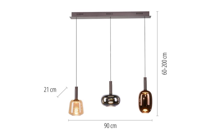 Irides Paul Neuhaus Taklampa - Multicolored - Belysning & el - Inomhusbelysning & lampor - Taklampa & takbelysning - Pendellampor & hänglampor