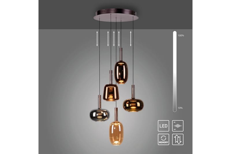 Irides Paul Neuhaus Taklampa - Multicolored - Belysning & el - Inomhusbelysning & lampor - Taklampa & takbelysning - Pendellampor & hänglampor