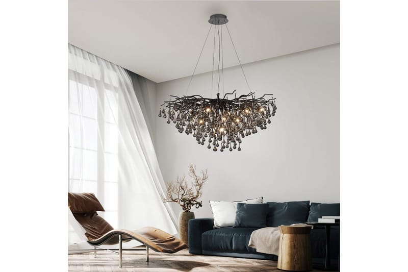 Istapp Paul Neuhaus Krona - Black - Belysning & el - Inomhusbelysning & lampor - Taklampa & takbelysning - Kristallkrona & takkrona