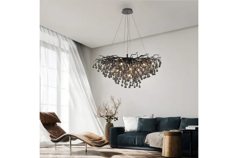 Istapp Paul Neuhaus Krona - Black - Belysning & el - Inomhusbelysning & lampor - Taklampa & takbelysning - Kristallkrona & takkrona