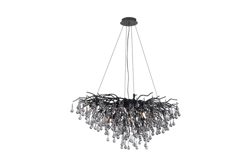 Istapp Paul Neuhaus Krona - Black - Belysning & el - Inomhusbelysning & lampor - Taklampa & takbelysning - Kristallkrona & takkrona