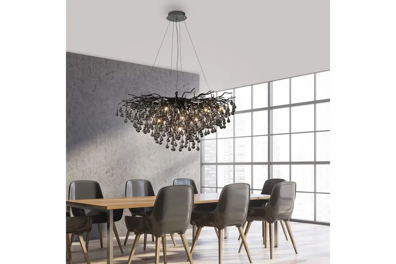 Istapp Paul Neuhaus Krona - Black - Belysning & el - Inomhusbelysning & lampor - Taklampa & takbelysning - Kristallkrona & takkrona