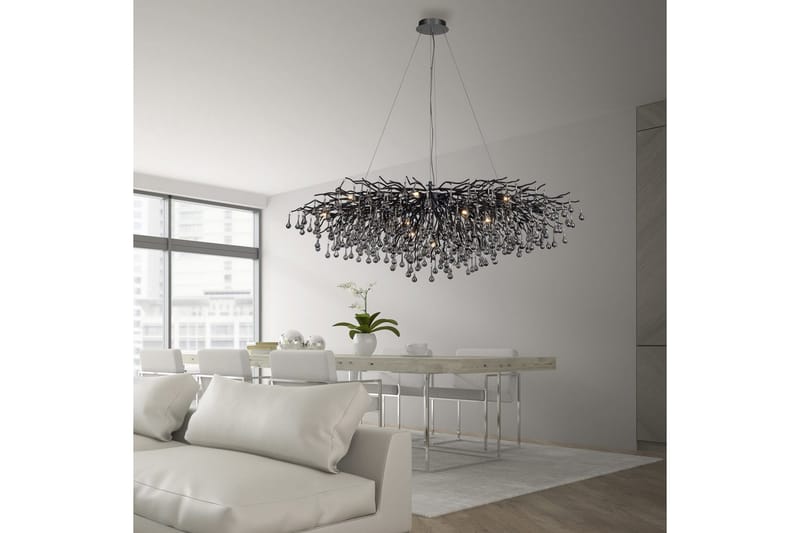 Istapp Paul Neuhaus Krona - Black - Belysning & el - Inomhusbelysning & lampor - Taklampa & takbelysning - Kristallkrona & takkrona