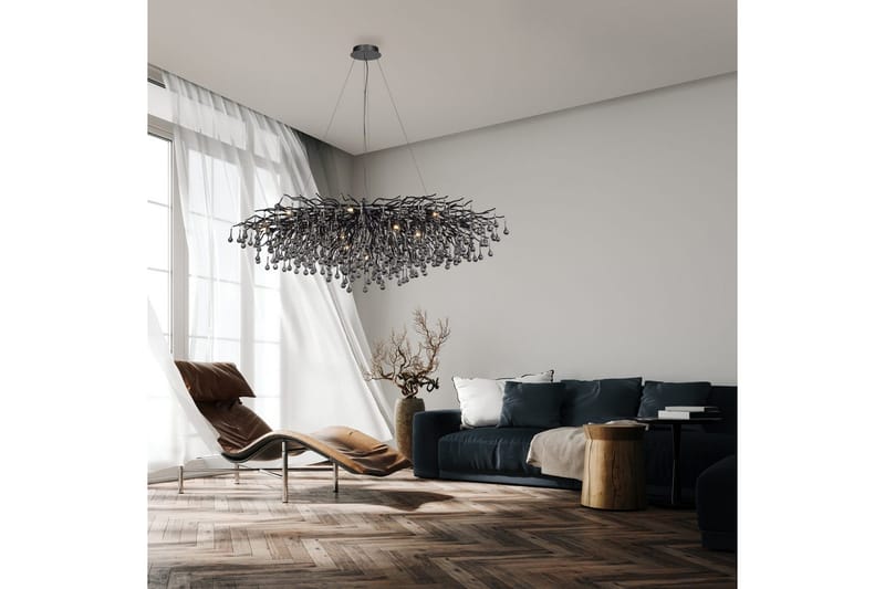 Istapp Paul Neuhaus Krona - Black - Belysning & el - Inomhusbelysning & lampor - Taklampa & takbelysning - Kristallkrona & takkrona