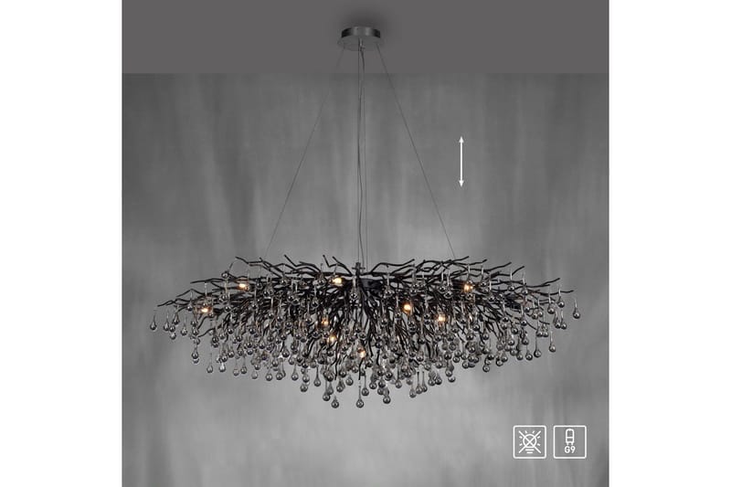 Istapp Paul Neuhaus Krona - Black - Belysning & el - Inomhusbelysning & lampor - Taklampa & takbelysning - Kristallkrona & takkrona