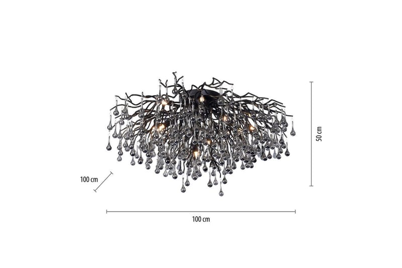 Istapp Paul Neuhaus Taklampa - Black - Belysning & el - Inomhusbelysning & lampor - Taklampa & takbelysning - Kristallkrona & takkrona