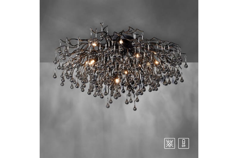 Istapp Paul Neuhaus Taklampa - Black - Belysning & el - Inomhusbelysning & lampor - Taklampa & takbelysning - Kristallkrona & takkrona