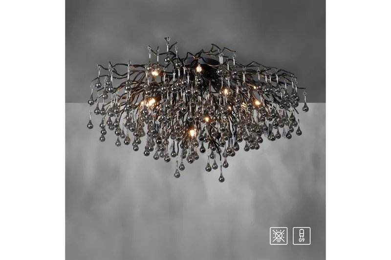 Istapp Paul Neuhaus Taklampa - Black - Belysning & el - Inomhusbelysning & lampor - Taklampa & takbelysning - Kristallkrona & takkrona