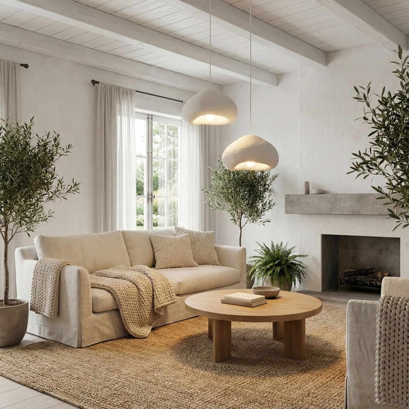 Kaolins Pendellampa - Vit - Belysning & el - Inomhusbelysning & lampor - Taklampa & takbelysning - Kristallkrona & takkrona