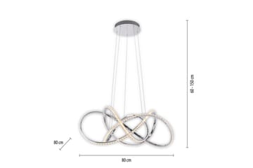 Kiribi Paul Neuhaus Taklampa - Chrome - Belysning & el - Inomhusbelysning & lampor - Taklampa & takbelysning - Pendellampor & hänglampor