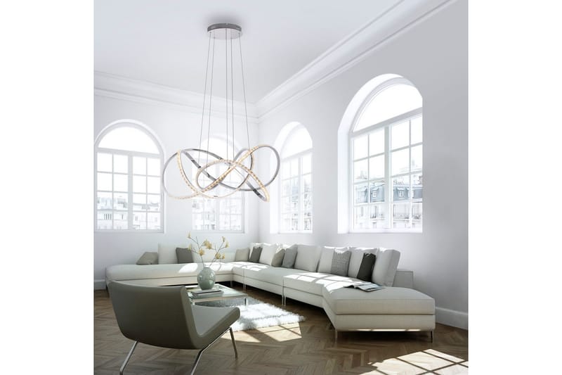 Kiribi Paul Neuhaus Taklampa - Chrome - Belysning & el - Inomhusbelysning & lampor - Taklampa & takbelysning - Pendellampor & hänglampor